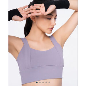 Women's Werk Radiant Sports Bra Top in Grey, Size M